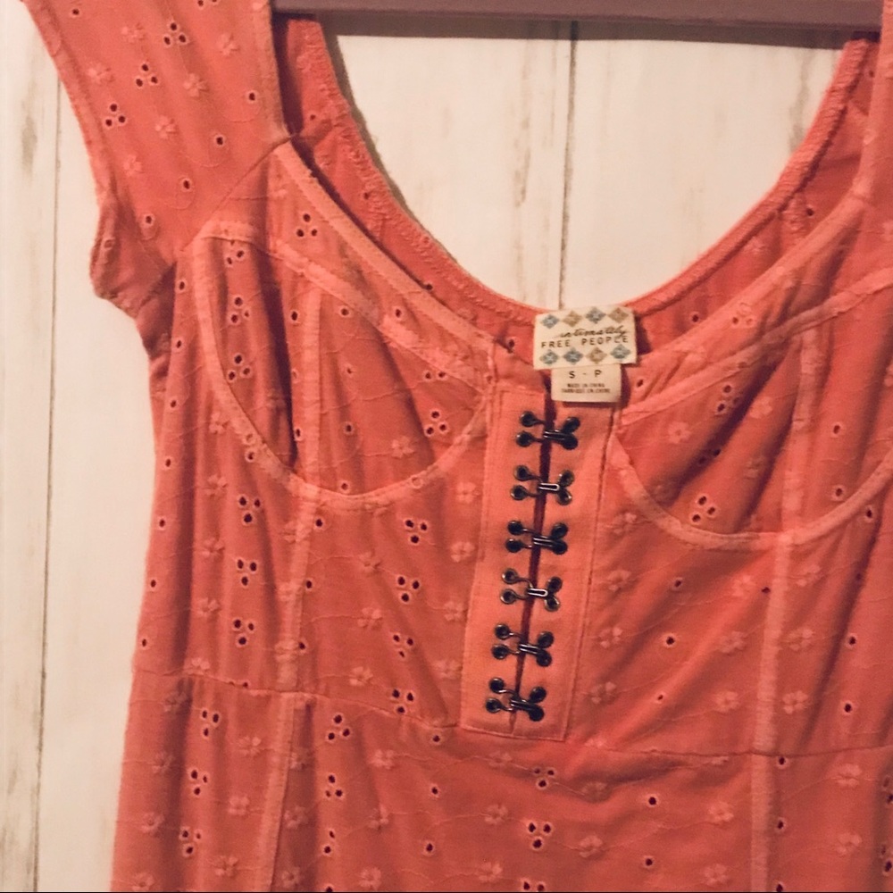 Free people 🌷Pastel eyelet bodycon dress - Picture 4 of 8